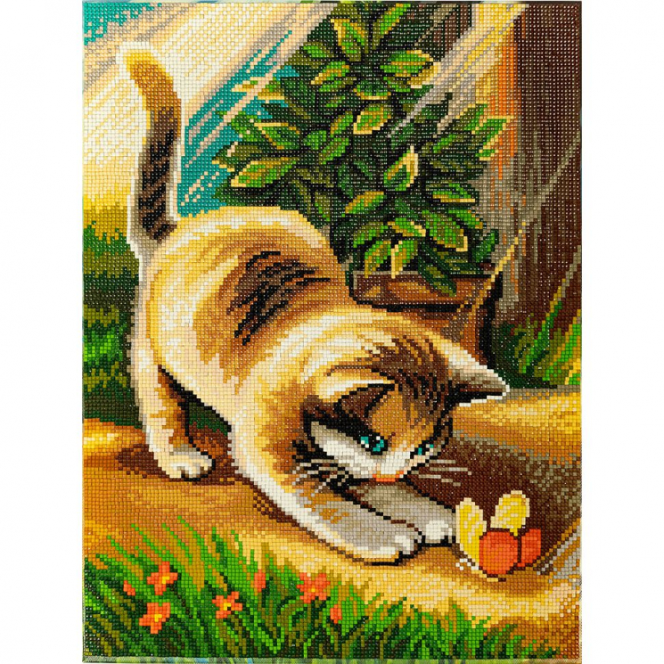 Кристальная мозаика на подрамнике ФРЕЯ арт.ALPD-016 Игры на солнце 30х40 см