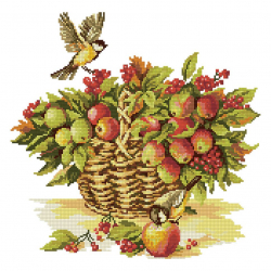 Кристальная мозаика на холсте ФРЕЯ арт.ALVR-133 Дары лета 40х40 см