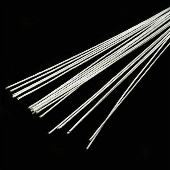 Флористическая проволока ?0,37 мм, цв.белый, 36 см,  уп.20 шт