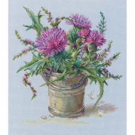 Набор для вышивания РТО арт.M722 Шотландский чертополох 26,5х29 см