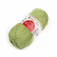 Пряжа для вязания ПЕХ Деревенская (100% полугрубая шерсть) 10х100г/250м цв.342 св.горох