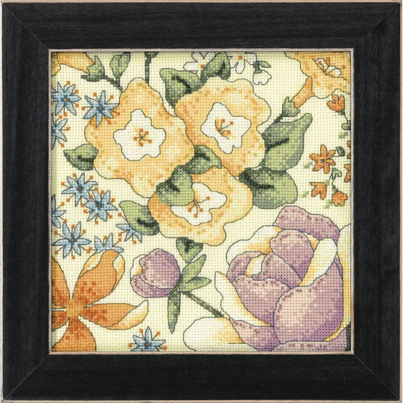 Набор для вышивания бисером MILL HILL Желтые цветы 1 19,6х19,6 см