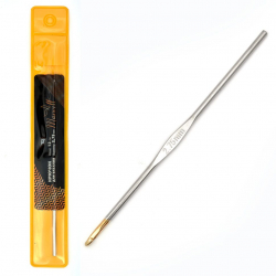 Крючки для вязания Maxwell Gold односторонние с золотой головкой арт.MAXW.7276, никель 2,75мм, 12см