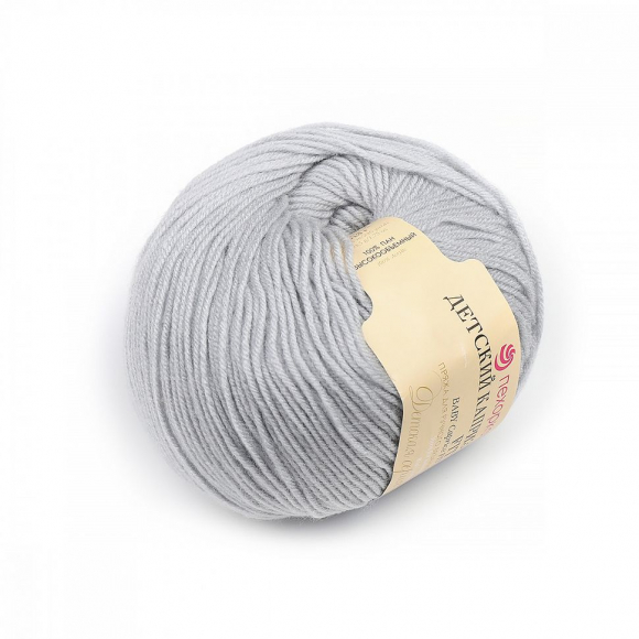 Пряжа для вязания ПЕХ Детский каприз Fit (100% акрил) 5х50г/225м цв.008 св.серый Пряжа для вязания ПЕХ Детский каприз Fit (100% акрил) 5х50г/225м цв.008 св.серый