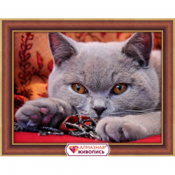 Набор для изготовления картин АЛМАЗНАЯ ЖИВОПИСЬ арт.АЖ.1715 Королевский британец 40х30 см