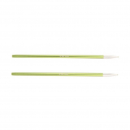 47501 Knit Pro Спицы съемные для вязания Zing 3,5мм для длины тросика 28-126см, алюминий, хризолитовый (зеленый) 2шт