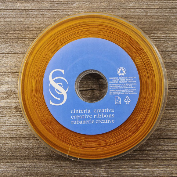 19506_Косая бейка хлопок/полиэстер 20 мм, 25 м, цвет 106, светло-горчичный