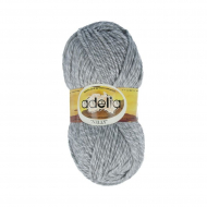 Пряжа ADELIA NELLY (70% шерсть, 30% акрил) 5х100г/100м цв.16 св.серый