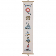 Набор для вышивания PERMIN арт.35-6120 Морские мотивы 18х90 см