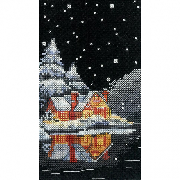 Набор для вышивания СДЕЛАЙ СВОИМИ РУКАМИ арт.О-28 Отражение. Уют 9х16 см