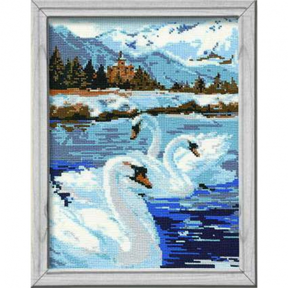 Набор для вышивания РИОЛИС арт.662 Лебеди 26х38 см