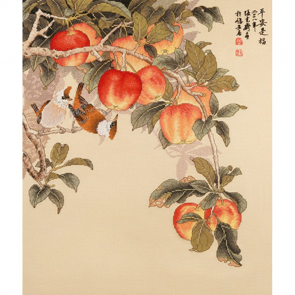 Набор для вышивания крестом XIU CRAFTS арт.2030823 Спелые яблоки 49,5х42 см