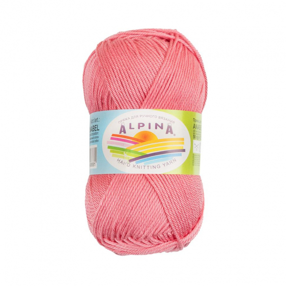 Пряжа ALPINA ANABEL (100% мерсеризованный хлопок) 10х50г/120м цв.303 розовый