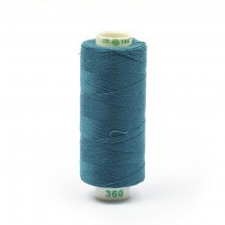 Нитки Dor Tak бытовые 40/2 полиэстер 366м цв.360 бирюзовый