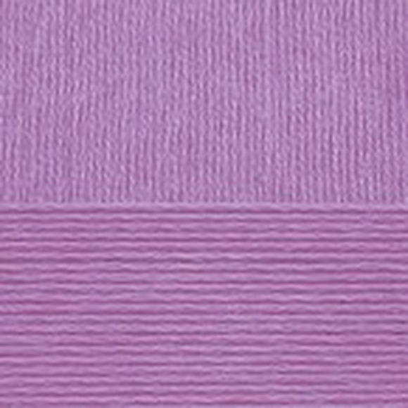 Пряжа для вязания ПЕХ Нежная (50% хлопок, 50% акрил) 5х50г/150м цв.346 т.сирень