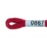 Нитки для вышивания Gamma мулине (0820-3070) 100% хлопок 24 x 8 м цв.0867 т.красный