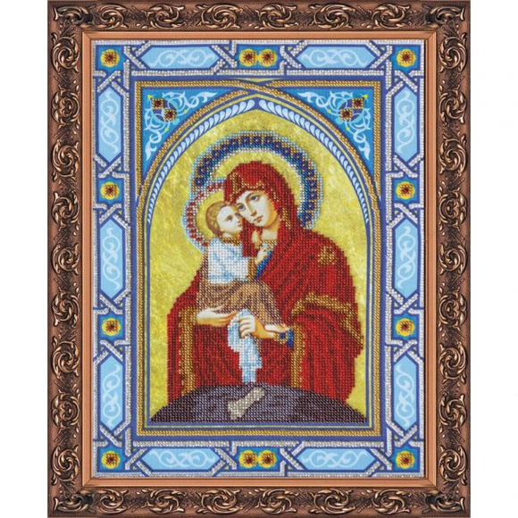 Набор для вышивания бисером АБРИС АРТ арт. AB-059 Богородица Почаевская 28х38 см Набор для вышивания бисером АБРИС АРТ арт. AB-059 Богородица Почаевская 28х38 см