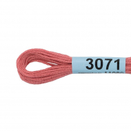 Нитки для вышивания Gamma мулине (3071-3172) 100% хлопок 24 x 8 м цв.3071 гр.розовый