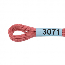 Нитки для вышивания Gamma мулине (3071-3172) 100% хлопок 24 x 8 м цв.3071 гр.розовый