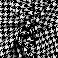 Ткань Барби 200 г/м? 95% полиэстер, 5% лайкра шир.148 см арт.Bar.pr.0419.1 цв.01 гусиная лапка рул.25м