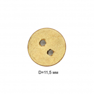 Пуговицы кокос CY 0751 цв.натуральный 18L-11мм, 2 прокола, 1 000 шт