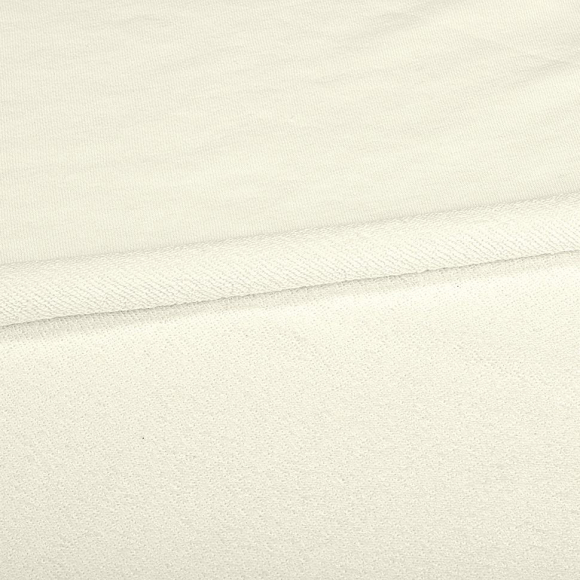 Ткань футер 3х нитка петля гл/крашеный диагональ 310г/м?  65%хб 35%пэ  шир.180см арт.УН-3106535-38 цв.экрю рул. 35-60м (1кг-1,8м)