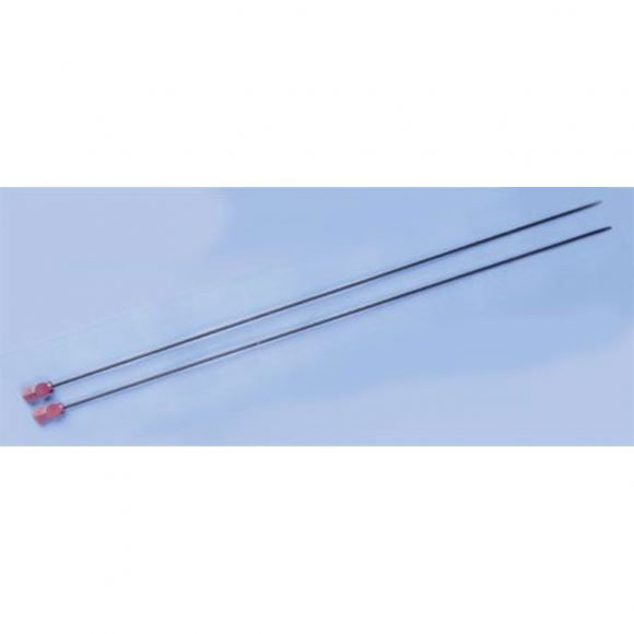 Спицы арт.ВОС-С 66 прямые для вязания с огранич. 1,8мм 34см (2шт) сталь цв.оксид