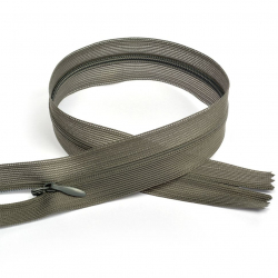 Молния MaxZipper пласт. потайная №3 22см н/р цв.S392 серый уп.50шт