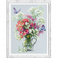 Набор для вышивания ЧУДЕСНАЯ ИГЛА арт.100-081 Флоксы и тысячелистник 24х33 см Набор для вышивания ЧУДЕСНАЯ ИГЛА арт.100-081 Флоксы и тысячелистник 24х33 см
