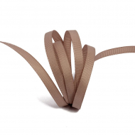 Лента Ideal репсовая в рубчик шир.6мм цв. 840 коричневый уп.27,42м