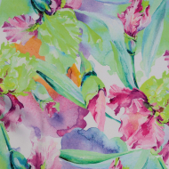 Ткань шелк Армани креп 90 г/м? 97% полиэстер, 3% лайкра шир.148 см арт.T.5815.2 цв.02 зеленый рул.25м