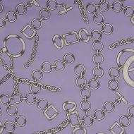 Ткань шелк Армани креп 90 г/м? 97% полиэстер, 3% лайкра шир.148 см арт.T.0565.5 цв.05 сиреневый рул.25м