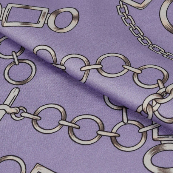 Ткань шелк Армани креп 90 г/м? 97% полиэстер, 3% лайкра шир.148 см арт.T.0565.5 цв.05 сиреневый рул.25м