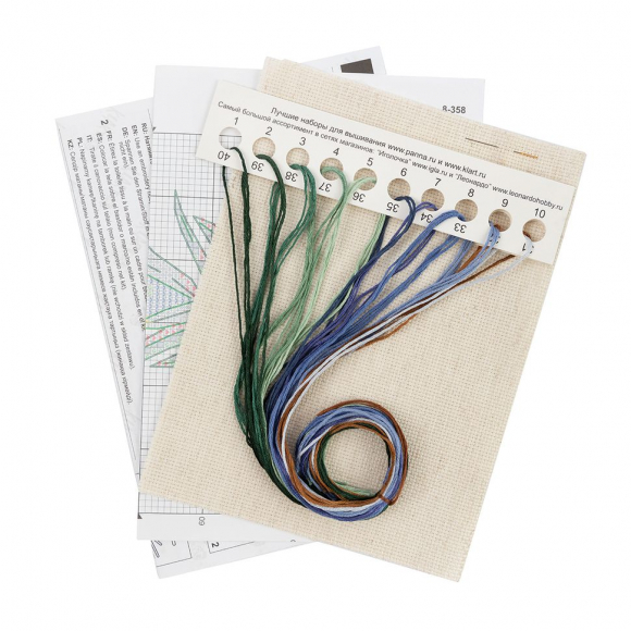 Набор для вышивания KLART арт. 8-358 Веточка оливы 12х17,5 см