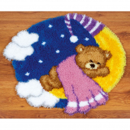 Набор для вышивания VERVACO арт.PN-0148083 Коврик Тедди на луне 67х61 см