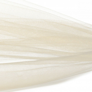 Фатин Кристалл средней жесткости блестящий арт.K.TRM шир.300см, 100% полиэстер цв.105 К уп.50м - слоновая кость