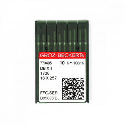 Игла для промышленных швейных машин Groz-Beckert DBx1/1738/16x257 FFG  №100 уп.10 шт. арт.773405