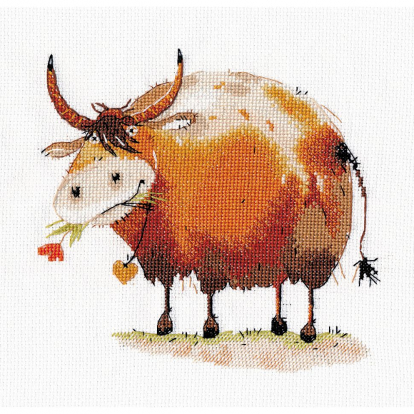 Набор для вышивания ОВЕН арт. 1330 Бычок - 1 16х16 см