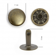 Хольнитены TBY.1800 односторонние 11х11 (11мм) цв. антик уп. 100шт