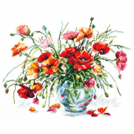 Набор для вышивания ЧУДЕСНАЯ ИГЛА арт.40-39 Маков цвет 32х25 см