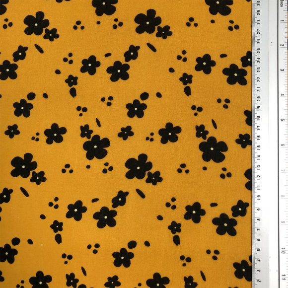 Ткань Штапель  TBY Vi-2108024-c3 плот 110г/м2 100% вискоза шир. 145 см цв.с3 желтый уп.5м