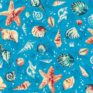 Ткань для пэчворка PEPPY Sunset Coast 122 г/м? 100% хлопок цв.WEL-20024-71 LAGOON уп.50х55 см