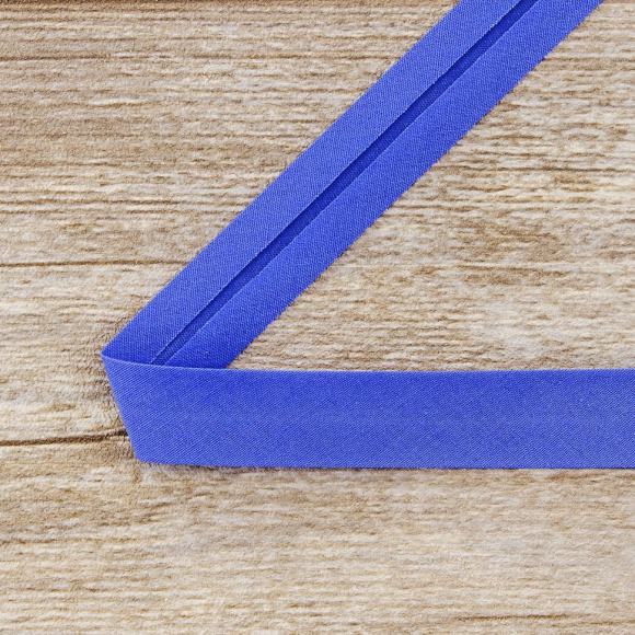 Косая бейка хлопок/полиэстер 20 мм, 25 м, цвет 93, барвинок