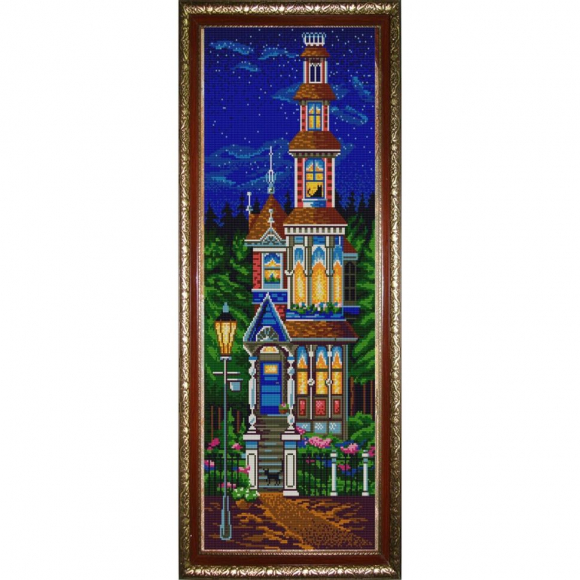 Рисунок на ткани (Бисер) КОНЁК арт. 9816 Сказочный домик 25х65 см