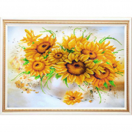 Рисунок на ткани (Бисер) КОНЁК арт. 9938 Солнечный букет 29х39 см