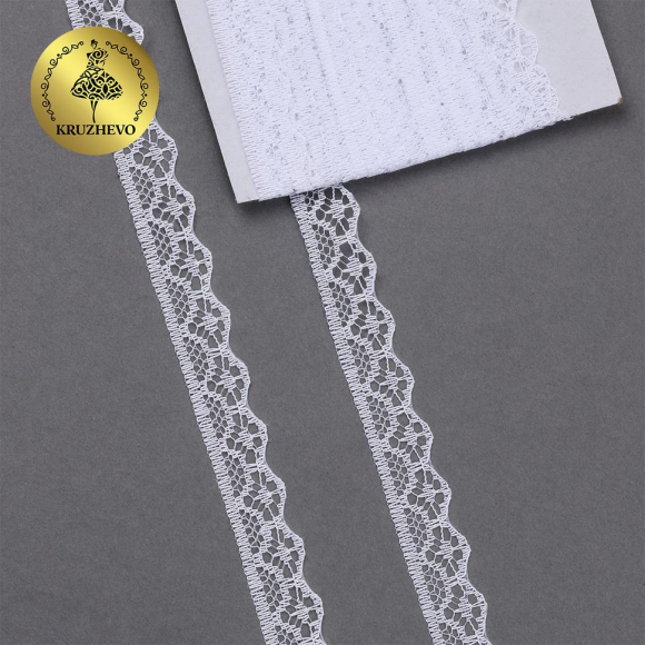 Кружево-трикотаж KRUZHEVO арт.TBY 150-2 шир.12мм цв.211 желтый уп.27,4м Кружево-трикотаж KRUZHEVO арт.TBY 150-2 шир.12мм цв.211 желтый уп.27,4м