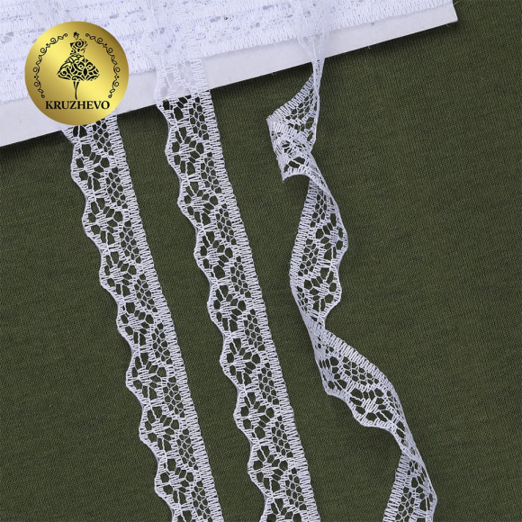 Кружево-трикотаж KRUZHEVO арт.TBY 150-2 шир.12мм цв.211 желтый уп.27,4м Кружево-трикотаж KRUZHEVO арт.TBY 150-2 шир.12мм цв.211 желтый уп.27,4м