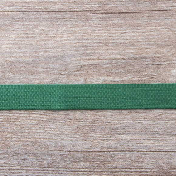 Тесьма киперная хлопковая на блистере SAFISA, 14 мм, 2,5 м , цвет 25, зеленый