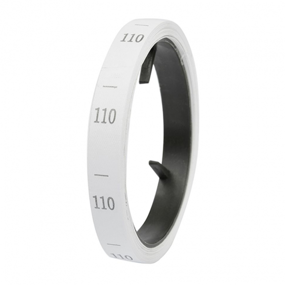 Размерники полиэстер 110 белый 10х25 мм ТВ в рул. 300 шт