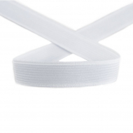 51656_Резинка продежка, 15 мм, цвет белый